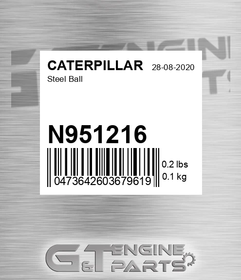N951216 Steel Ball for CATERPILLAR