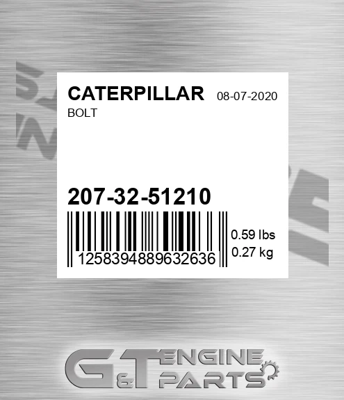207-32-51210 Bolt