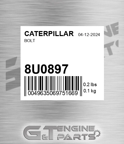 8U-0897 Bolt for CATERPILLAR