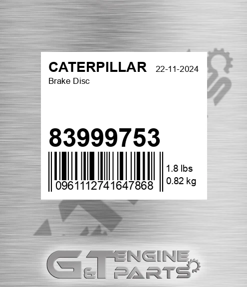 83999753 CATERPILLAR Brake Disc