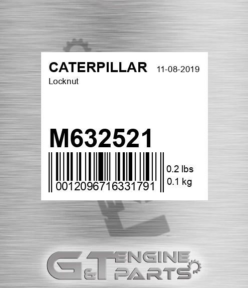 M632521 Locknut for CATERPILLAR
