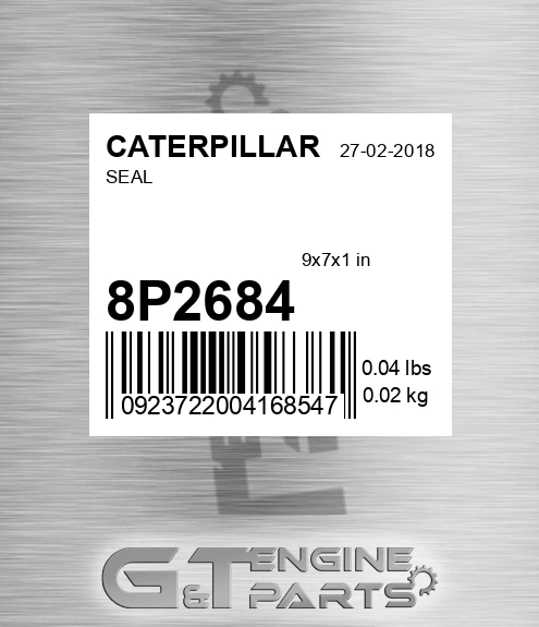 8P2684 Seal for CATERPILLAR