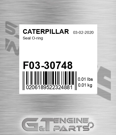F03-30748 Seal O-ring