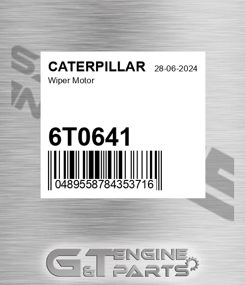 6T0641 Wiper Motor