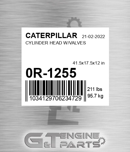 0R-1255 Cylinder Head W/valves for CATERPILLAR