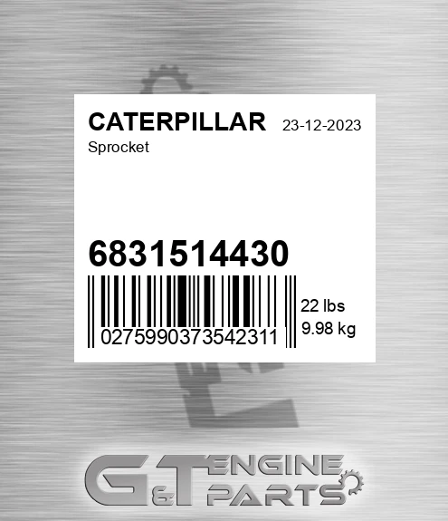 6831514430 Sprocket for CATERPILLAR