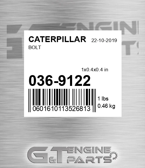 036-9122 Bolt for CATERPILLAR