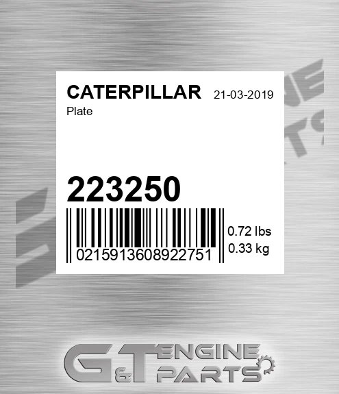 223250 Plate