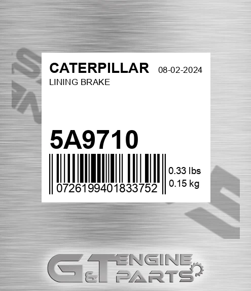 5A-9710 Lining Brake