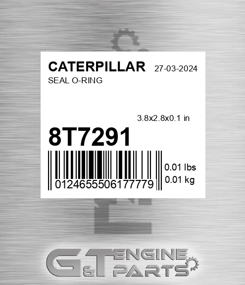 8T-7291 Seal O-ring for CATERPILLAR