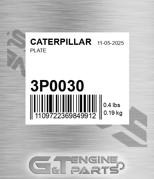3P0030 Plate