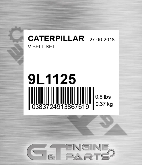 9L1125 V-belt Set