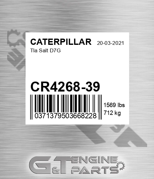 CR426839 Tla Salt D7g for CATERPILLAR