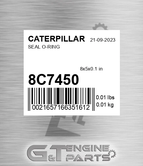 8C-7450 Seal O-ring for CATERPILLAR