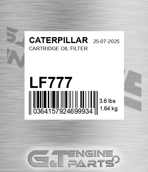 LF777 Cartridge Oil Filter