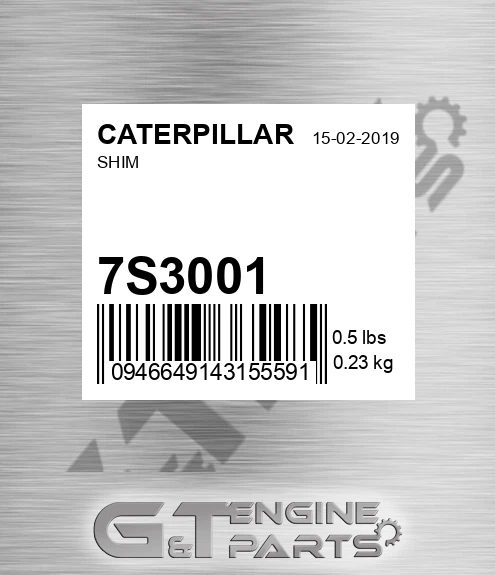 7S-3001 Shim for CATERPILLAR