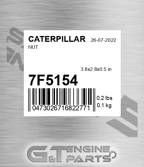 7F5154 Nut