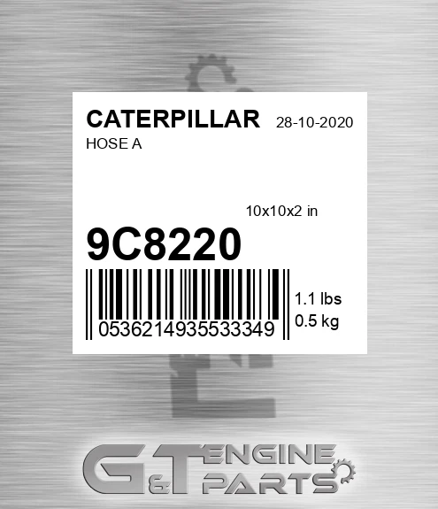 9C8220 Hose A