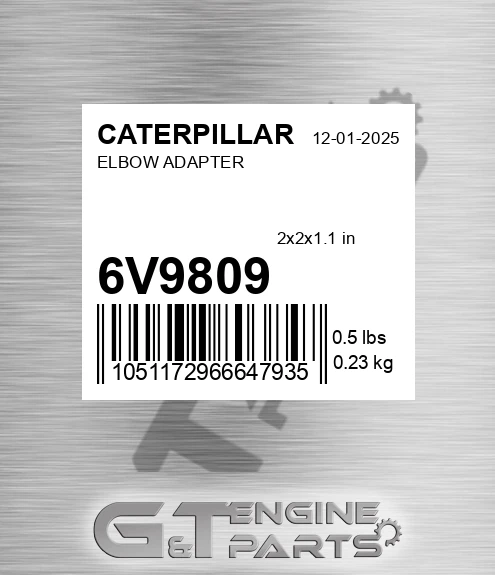 6V-9809 Elbow Adapter for CATERPILLAR