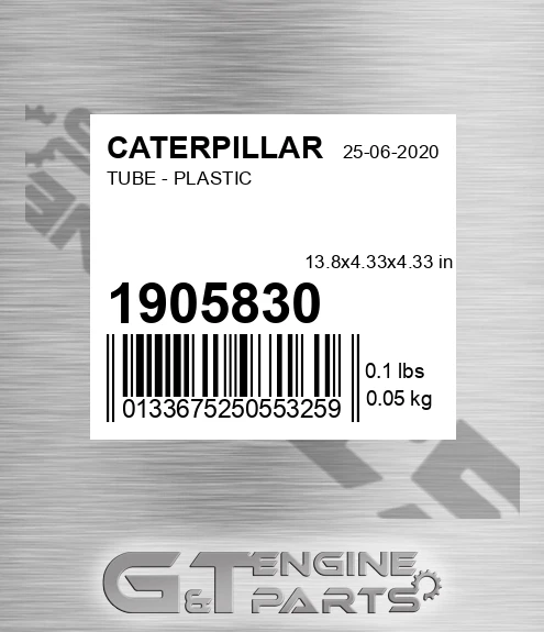 1905830 CATERPILLAR Tube - Plastic