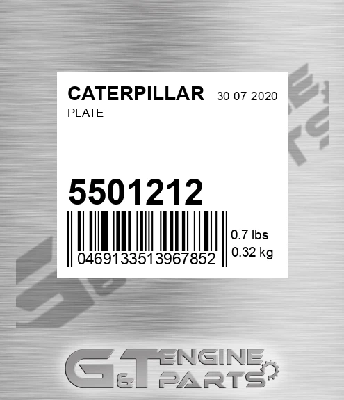 5501212 Plate