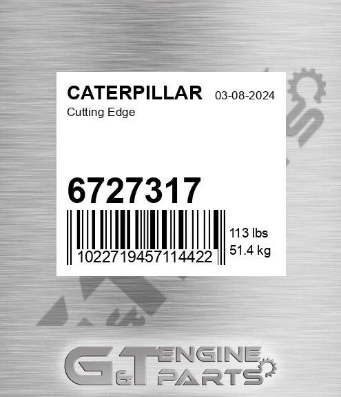 6727317 Cutting Edge for CATERPILLAR