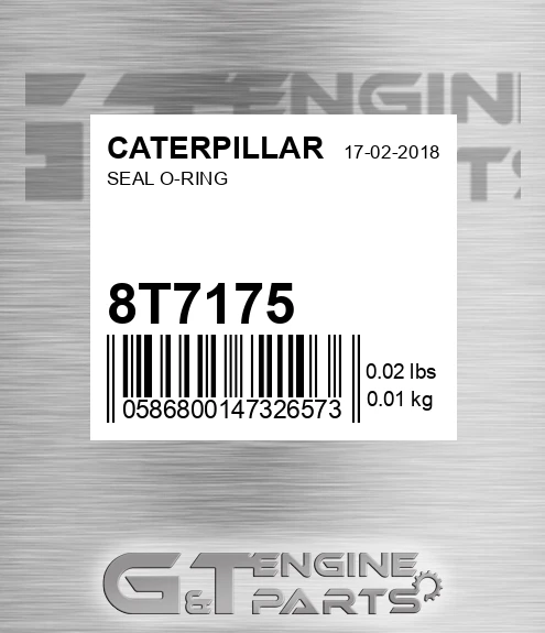8T-7175 Seal O-ring for CATERPILLAR