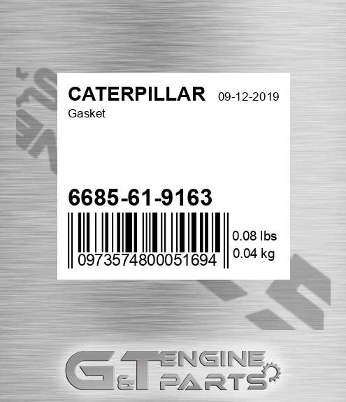 6685619163 Gasket