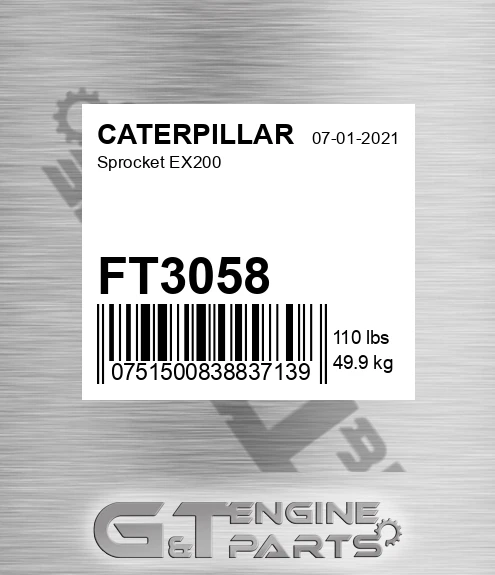 FT3058 CATERPILLAR Sprocket Ex200