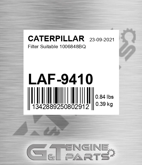 LAF-9410 Filter Suitable 1006848bq for CATERPILLAR