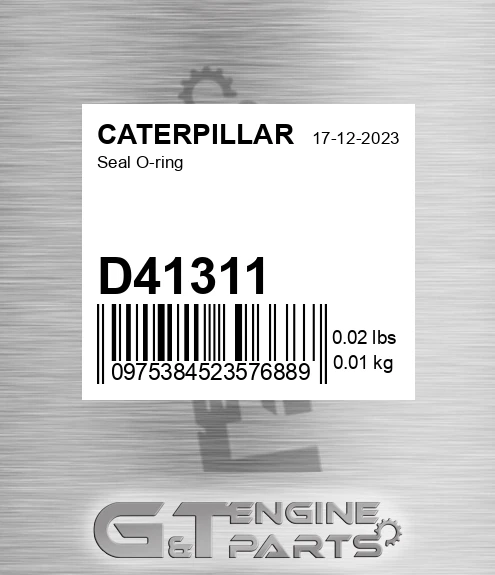 D41311 Seal O-ring
