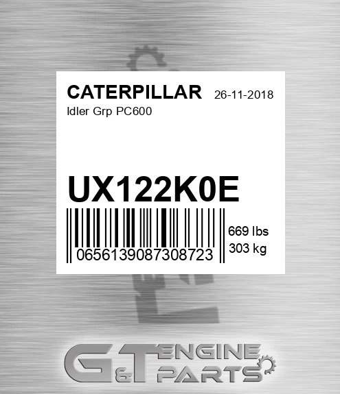UX122K0E Idler Grp Pc600 for CATERPILLAR