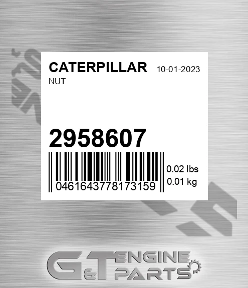 295-8607 Nut for CATERPILLAR