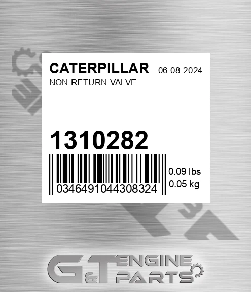 131-0282 Non Return Valve for CATERPILLAR
