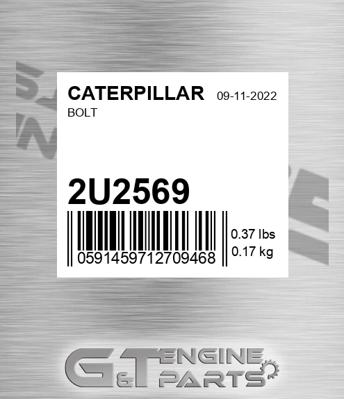 2U-2569 Bolt for CATERPILLAR