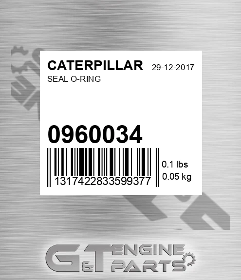 096-0034 Seal O-ring