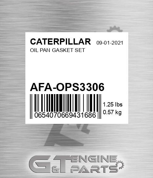 AFA-OPS3306 Oil Pan Gasket Set for CATERPILLAR