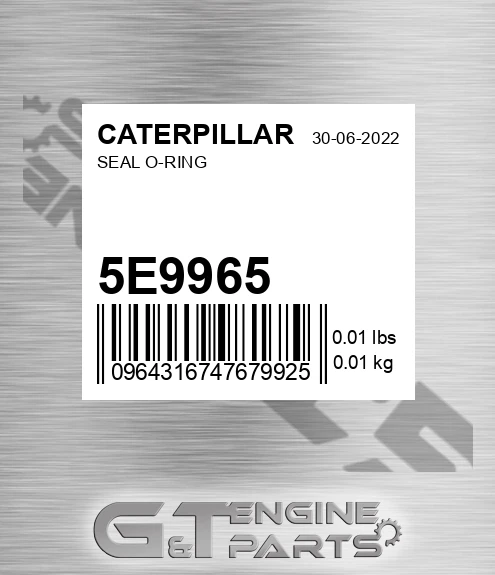 5E-9965 Seal O-ring for CATERPILLAR