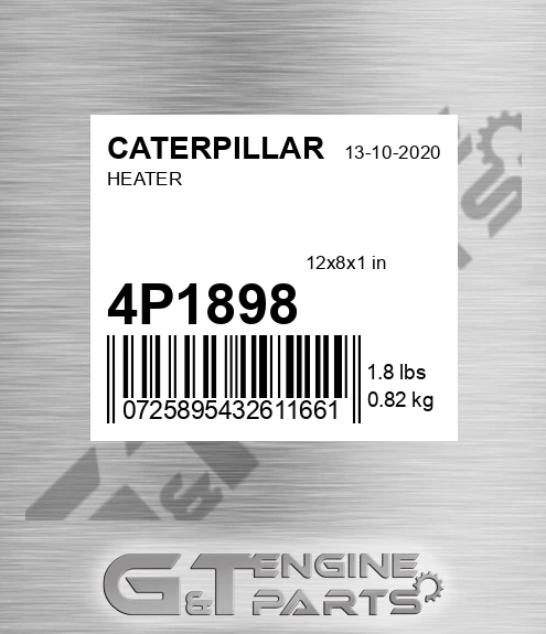 4P1898 Heater for CATERPILLAR