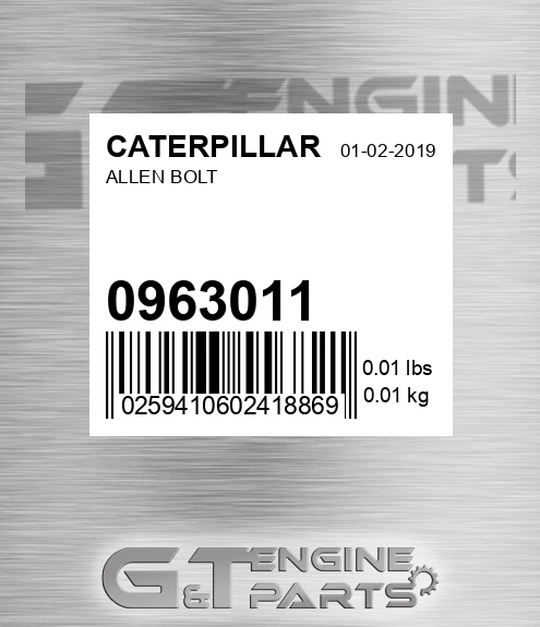 096-3011 Allen Bolt for CATERPILLAR