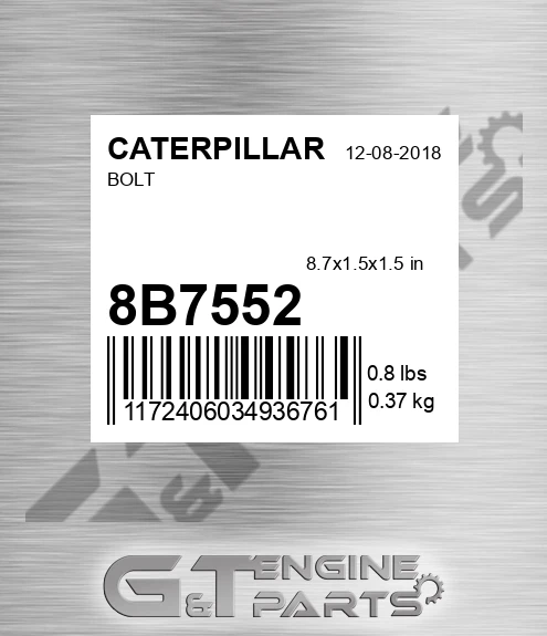 8B7552 Bolt
