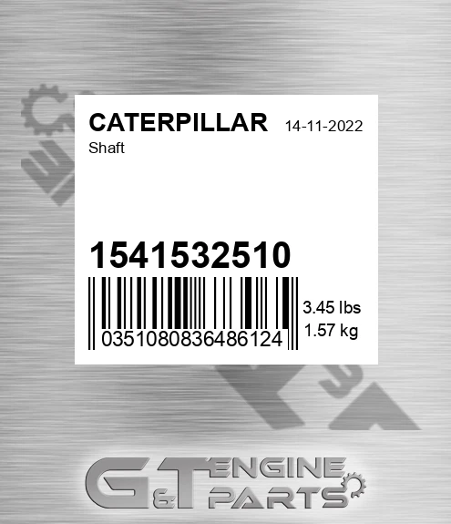 1541532510 Shaft for CATERPILLAR