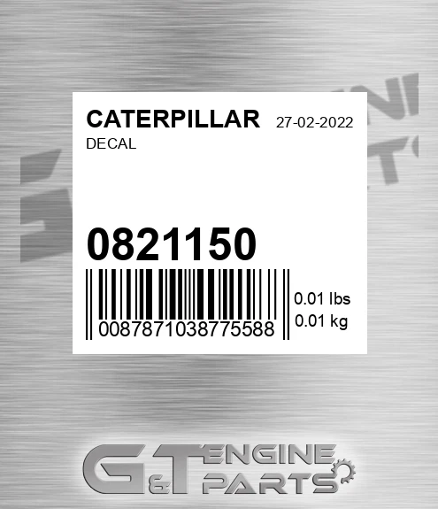 0821150 Decal