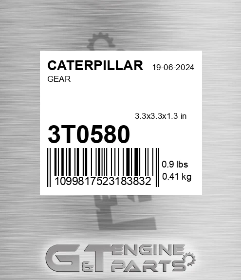 3T0580 Gear
