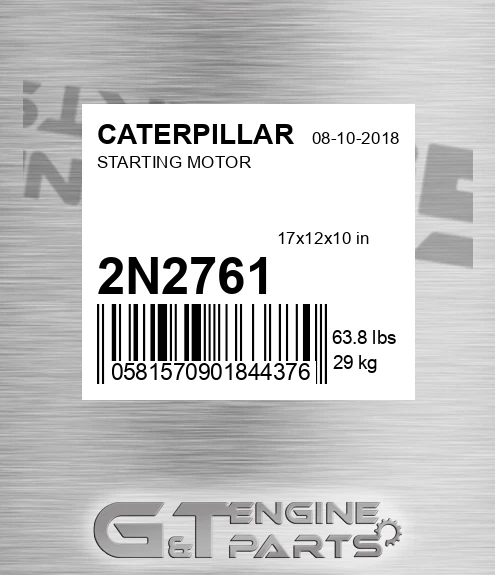 2N-2761 Starting Motor