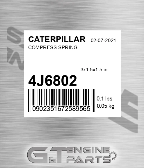 4J-6802 Compress Spring for CATERPILLAR