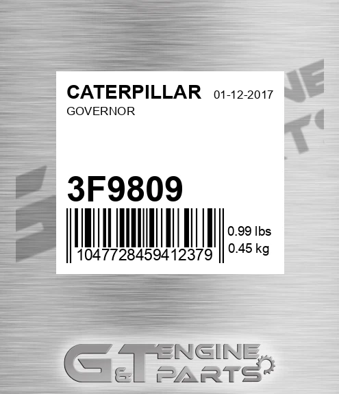 3F-9809 CATERPILLAR Governor