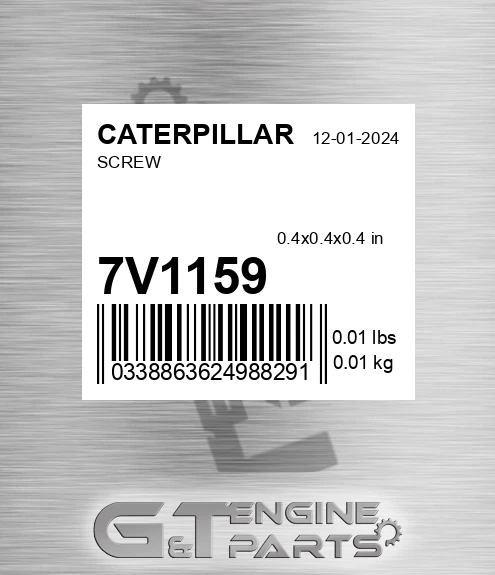 7V1159 Screw for CATERPILLAR
