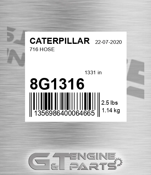 8G-1316 716 Hose for CATERPILLAR