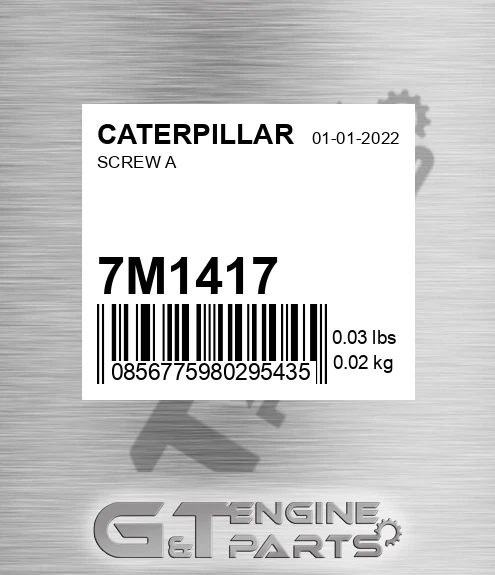 7M1417 Screw A